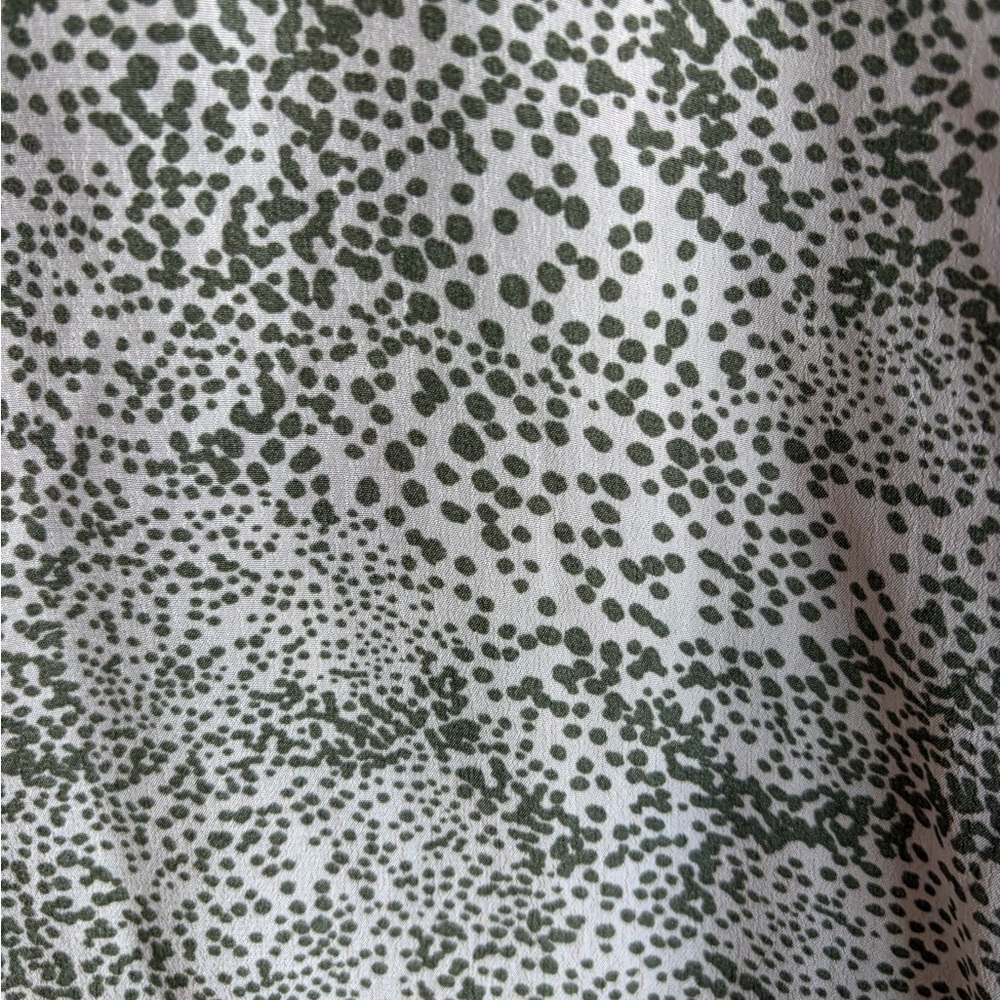 Mango Blouse with Pink and Taupe Dot Design NWOT Size 0 - Picture 5 of 7